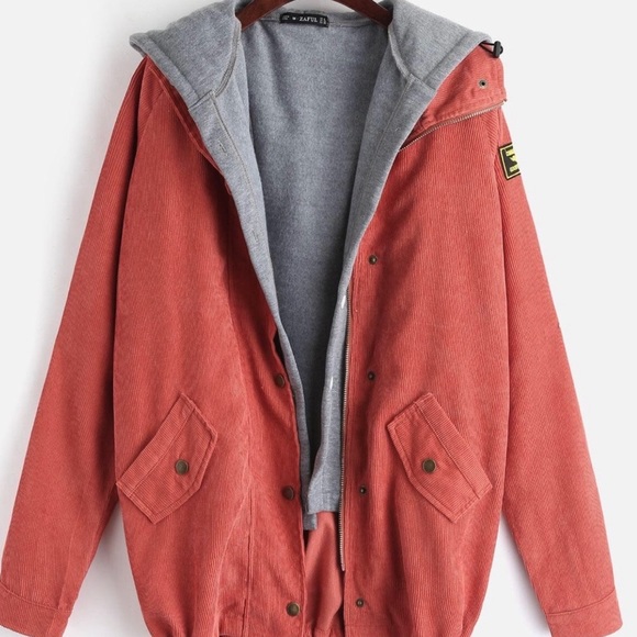 Corduroy twin set overcoat from zaful - Picture 1 of 3